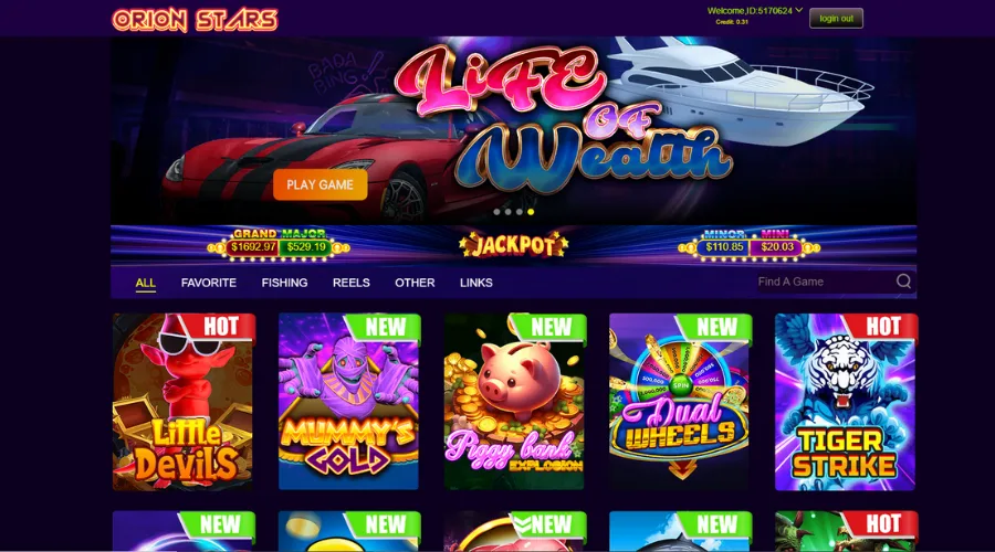 Orion Stars fish game & slots