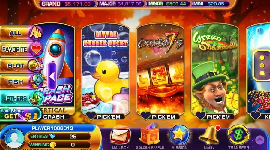 Golden Dragon Game lobby screenshot