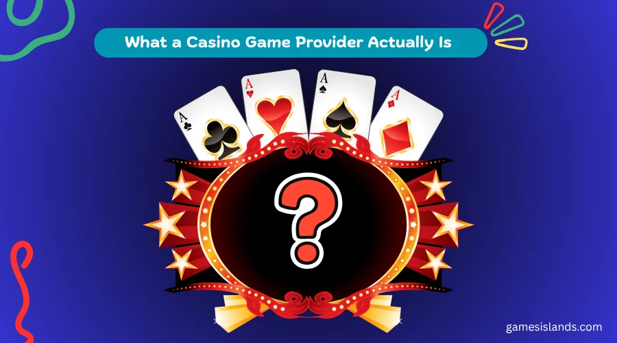 question mark illustration in casino frame