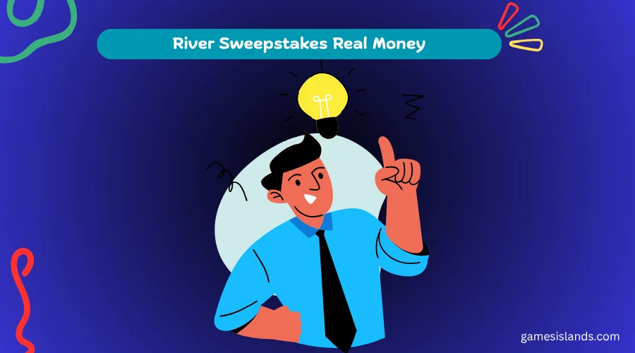 Illustration of a person at a laptop with a lightbulb idea icon, representing an operator's guide to choosing Riverslots games.