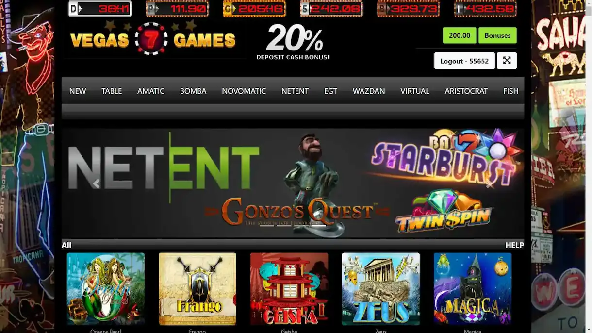vegas7 games